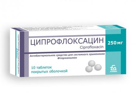 Ципрофлоксацин, таблетки